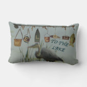 湖の鷲への歓迎 ランバークッション (裏面)