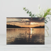 湖の黄金の夕日、生命の祝祭 招待状 (スタンド正面)