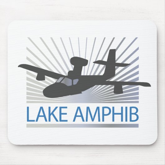 湖のAmphibの航空 マウスパッド (正面)