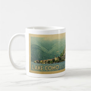 湖のComoイタリアのヴィンテージ旅行 コーヒーマグカップ