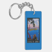 湖のGarda旅行昇進ポスター キーホルダー (正面左)