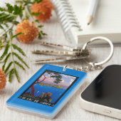 湖のGarda旅行昇進ポスター キーホルダー (正面右)