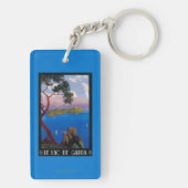 湖のGarda旅行昇進ポスター キーホルダー (裏面)