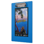 湖のGarda旅行昇進ポスター クリップボード (左)