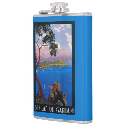 湖のGarda旅行昇進ポスター フラスク (左)