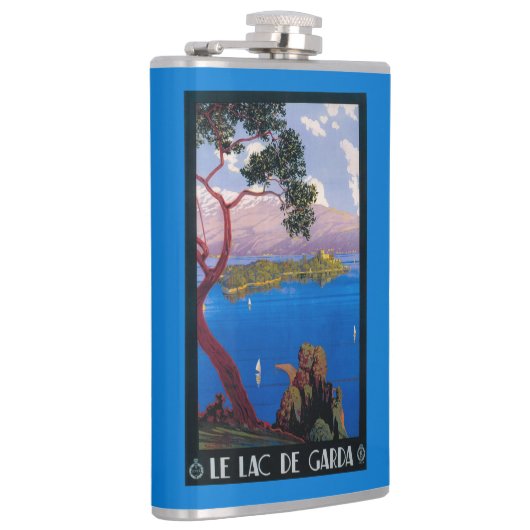 湖のGarda旅行昇進ポスター フラスク (右)