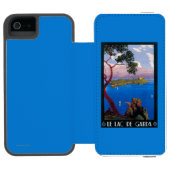 湖のGarda旅行昇進ポスター Incipio iPhoneウォレットケース (フォリオオープン)