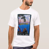 湖のGarda旅行昇進ポスター Tシャツ (正面)