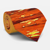 湖のLanierの日没のタイ ネクタイ (ロール)
