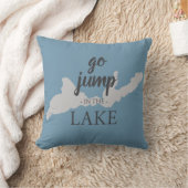 湖のMacatawaの枕 クッション (ブランケット)