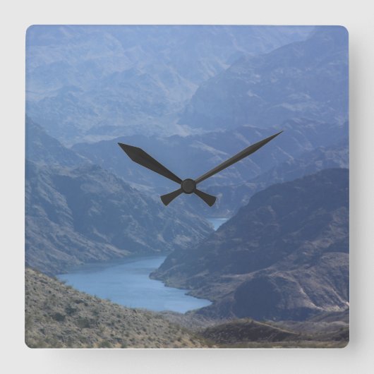 湖のMeadeの柱時計 スクエア壁時計 (正面)