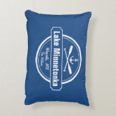 湖のMinnetonkaミネソタのいかりの町および名前 アクセントクッション (裏面(縦))