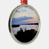 湖のOzarkのクリスマスのオーナメント メタルオーナメント (右)