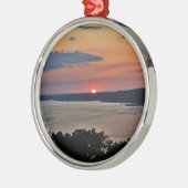 湖のOzarkのクリスマスのオーナメント メタルオーナメント (左)