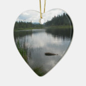 湖のPaddenの静けさ セラミックオーナメント (左)