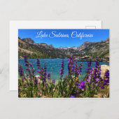 湖のSabrinaカリフォルニアの郵便はがき ポストカード (正面/裏面)