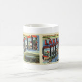 湖のSunapeeのヴィンテージの郵便はがきのマグからの挨拶 コーヒーマグカップ (中央)