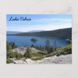 湖のTahoe-のエメラルド湾 ポストカード