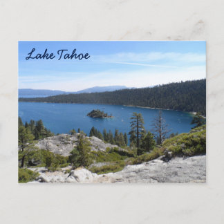 湖のTahoe-のエメラルド湾 ポストカード