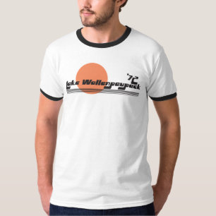 湖のWallenpaupackのレトロの信号器のTシャツ Tシャツ