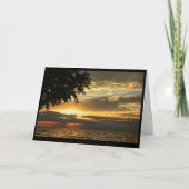 湖のWinnebagoの日没 カード (正面)