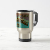 湖のWinnipesaukeeニューハンプシャー旅行記念品 トラベルマグ (正面右)