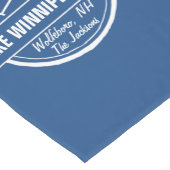 湖のWinnipesaukee NHのカスタムな町、名前、いかり ショートテーブルランナー (コーナー)