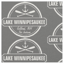 湖のWinnipesaukee NHのカスタムな町、名前、いかり ファブリック