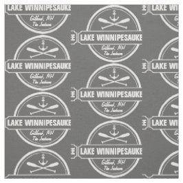 湖のWinnipesaukee NHのカスタムな町、名前、いかり ファブリック