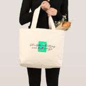 湖はで私行かなければなりません呼びます ラージトートバッグ (正面(商品))