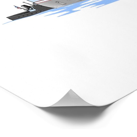 湖はメノミ素晴らしー湖とタグオリーブL.ムーア湖 ポスター (角)