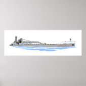 湖はメノミ素晴らしー湖とタグオリーブL.ムーア湖 ポスター (正面)