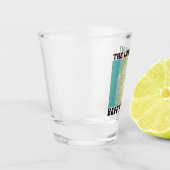 湖は私のハッピープレイス動揺してヴィンテージ湖 ショットグラス (左)