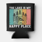 湖は私のハッピープレイス動揺してヴィンテージ湖 缶クーラー (正面)