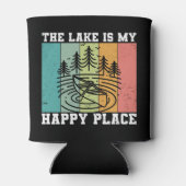 湖は私のハッピープレイス動揺してヴィンテージ湖 缶クーラー (裏面)