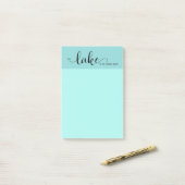 湖は私の幸せな場所だ ポストイット (デスク上)