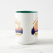 湖は私の幸せな場所である マグカップ (中央)