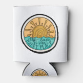 湖は私の幸せな場所ボート贈り物 缶クーラー (正面)