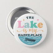 湖は私の幸せな場所 缶バッジ (正面&裏面)