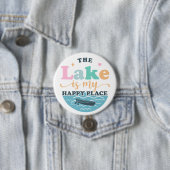 湖は私の幸せな場所 缶バッジ (インサイチュ)