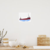 湖は素晴らしシルヴァニア湖（初期） ポスター (キッチン)