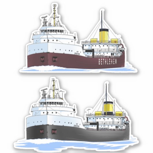 湖は素晴らしジョンズタウンを揺れる シール (正面)