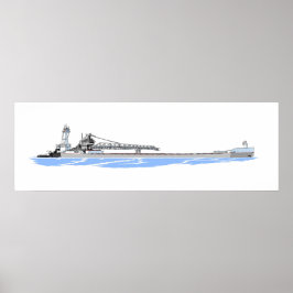 湖は素晴らしマウメエとトゥグビクトリーをバージ ポスター