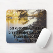 湖は、呼吸を…賞賛してもらうすべてを割り当てました マウスパッド (マウス)