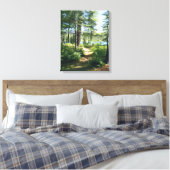 "湖へのパス"ストレッチ キャンバスプリント (インサイチュ (寝室))