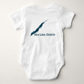 湖への最初のタイマーのためのベビーの用品類 ベビーボディスーツ (裏面)