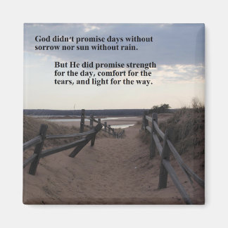 湖への道を持つ磁石 – 神の約束 マグネット