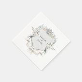 湖や婚約で愛結婚する スタンダードカクテルナプキン (角)