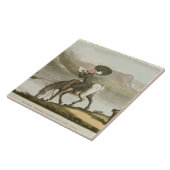 湖をスケッチしているSyntax先生 タイル (側面)