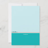 湖を帆走する 招待状 (裏面)